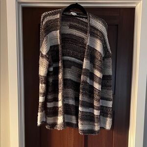 J. Jill Multitone Striped Cardigan